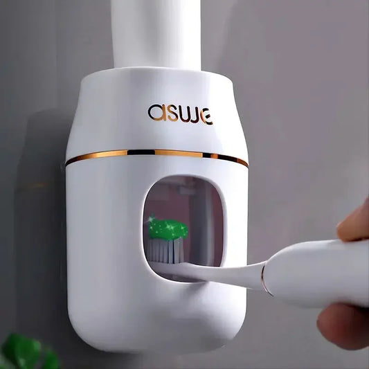 Fresh SmileCare- Automatic Toothpaste Dispenser with Storage Rack